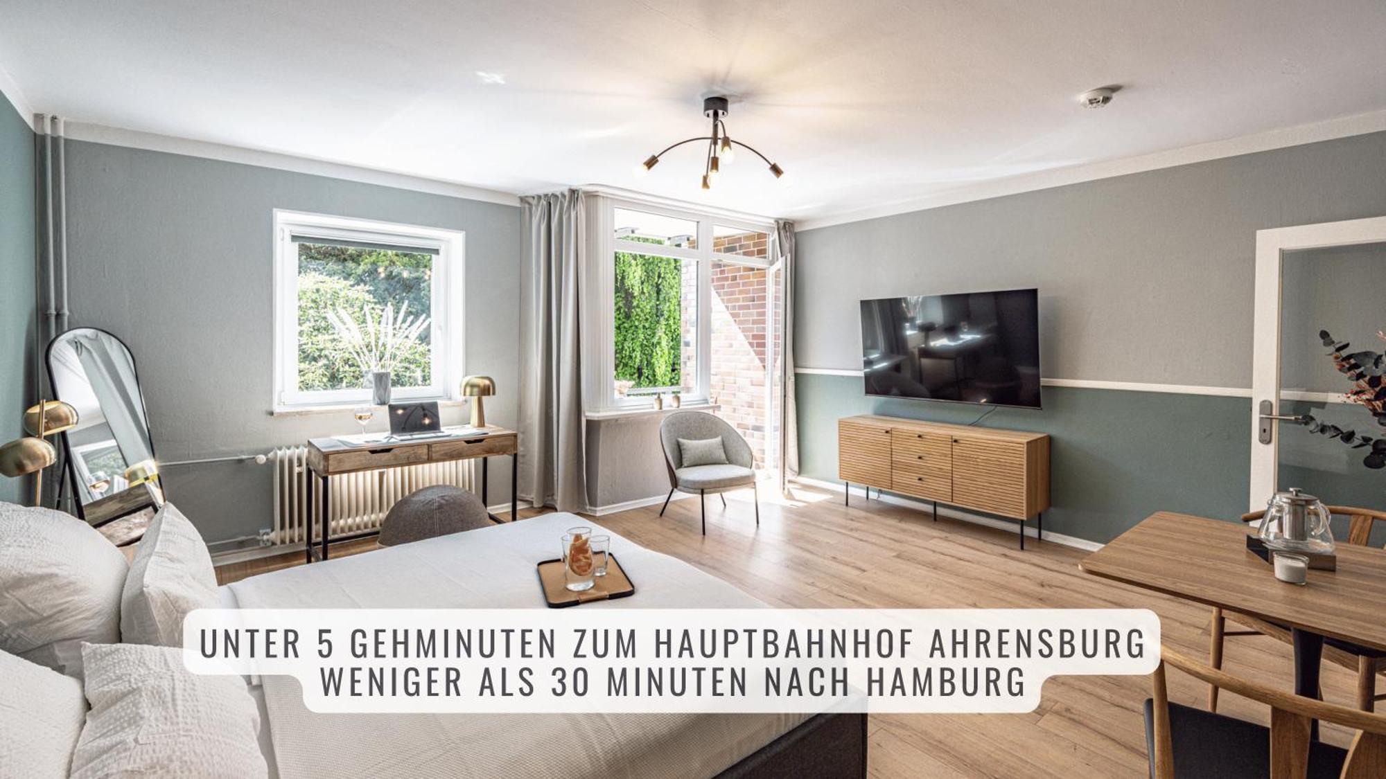 Have-A-Nice-Stay - Nahe Bahnhof Ahrensburg - 20 Minuten Nach Hamburg - Trotzdem Ruhig Gelegen - 6 Minuten Zu Fuss Ins Zentrum Ahrensburg - Modern Eingerichtet Kültér fotó